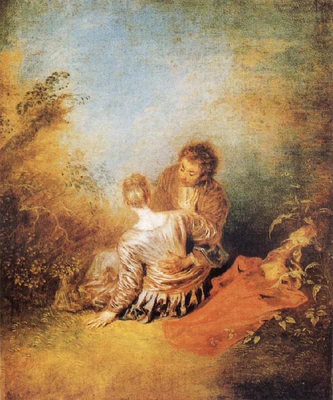 Jean-Antoine Watteau The Indiscretion France oil painting art